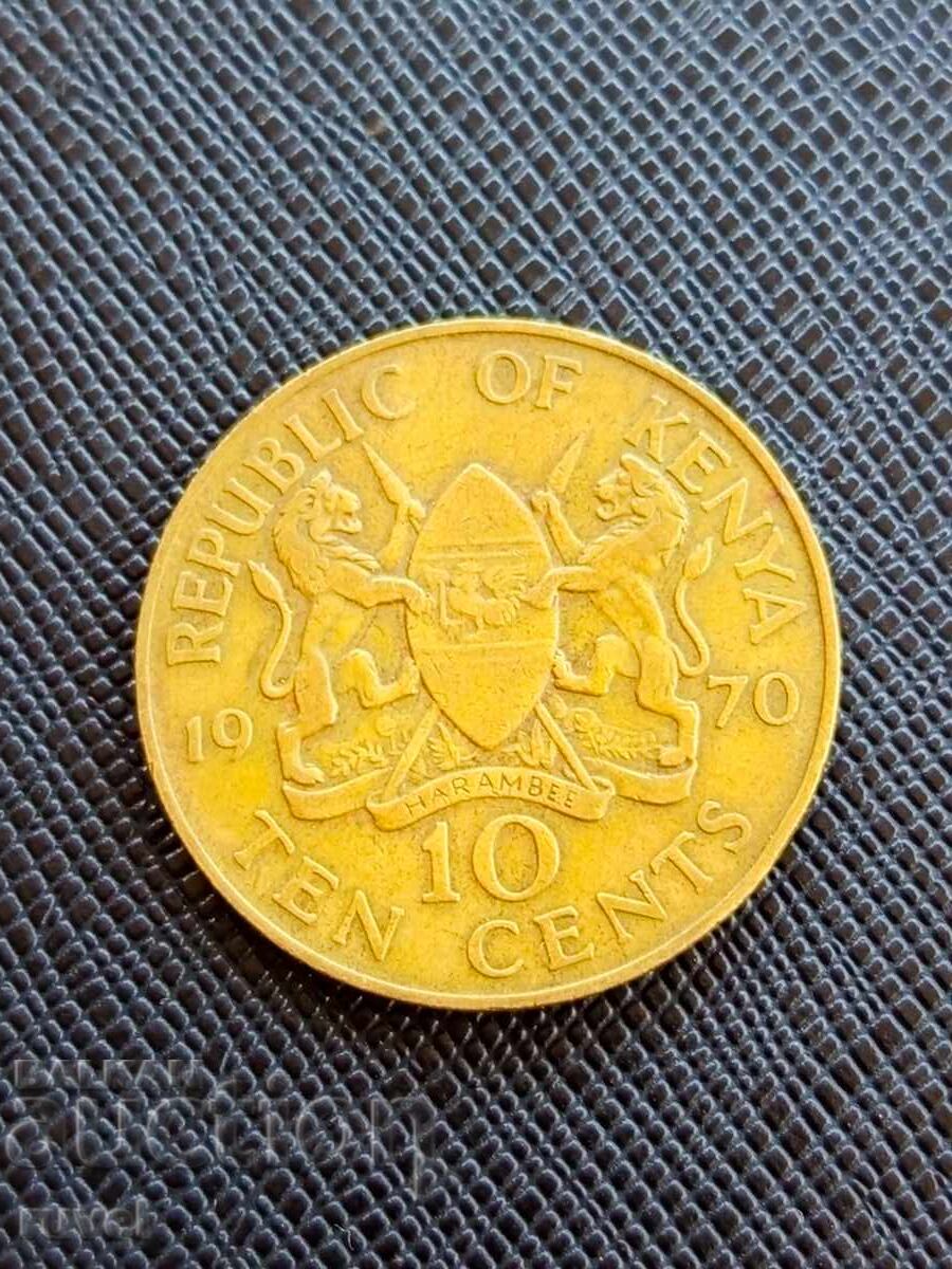 Kenya 10 Cents, 1970