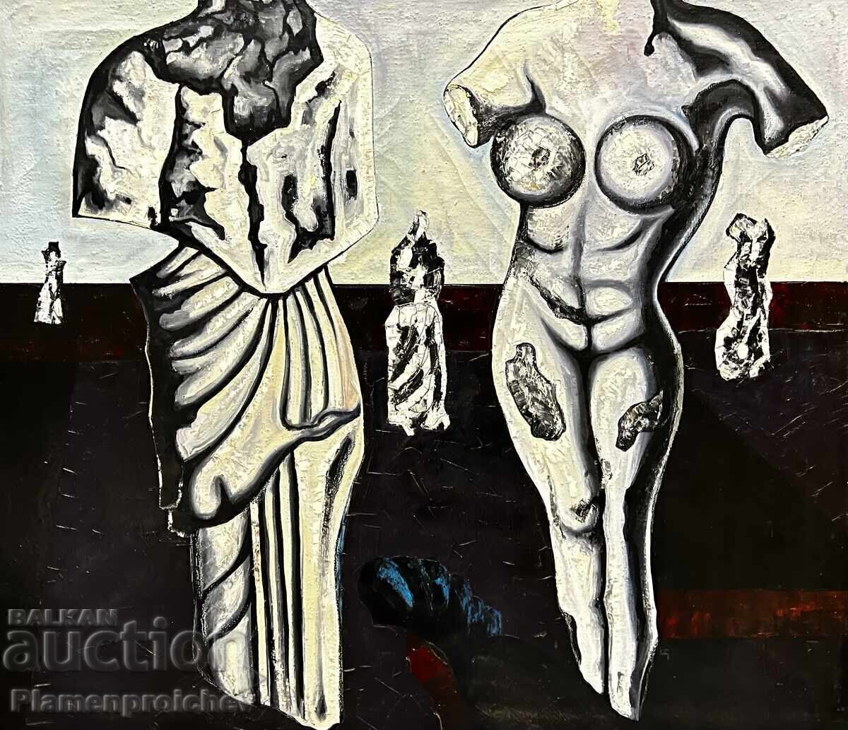 UNIQUE PAINTING MACEDONIAN WEDDING COVER TZVETKO TZVETKOV