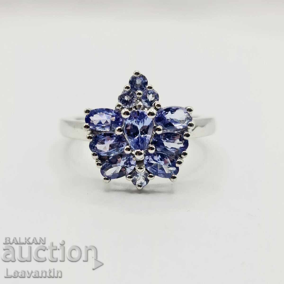 Silver ring with Tanzanite with price € 62.00 | 121.26 BGN