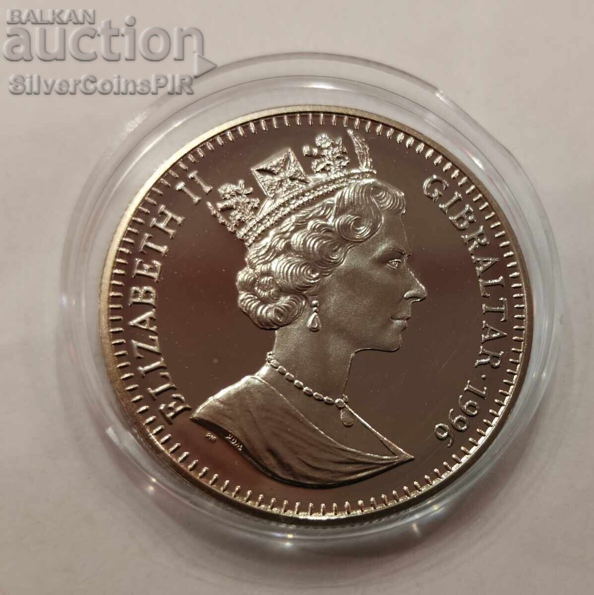 МЕД 2.8 Екю 1000г. Австрия 1996 Гибралтар - 5 МЕД 2.8 Екю 1000г. Австрия 1996 Гибралтар - 5