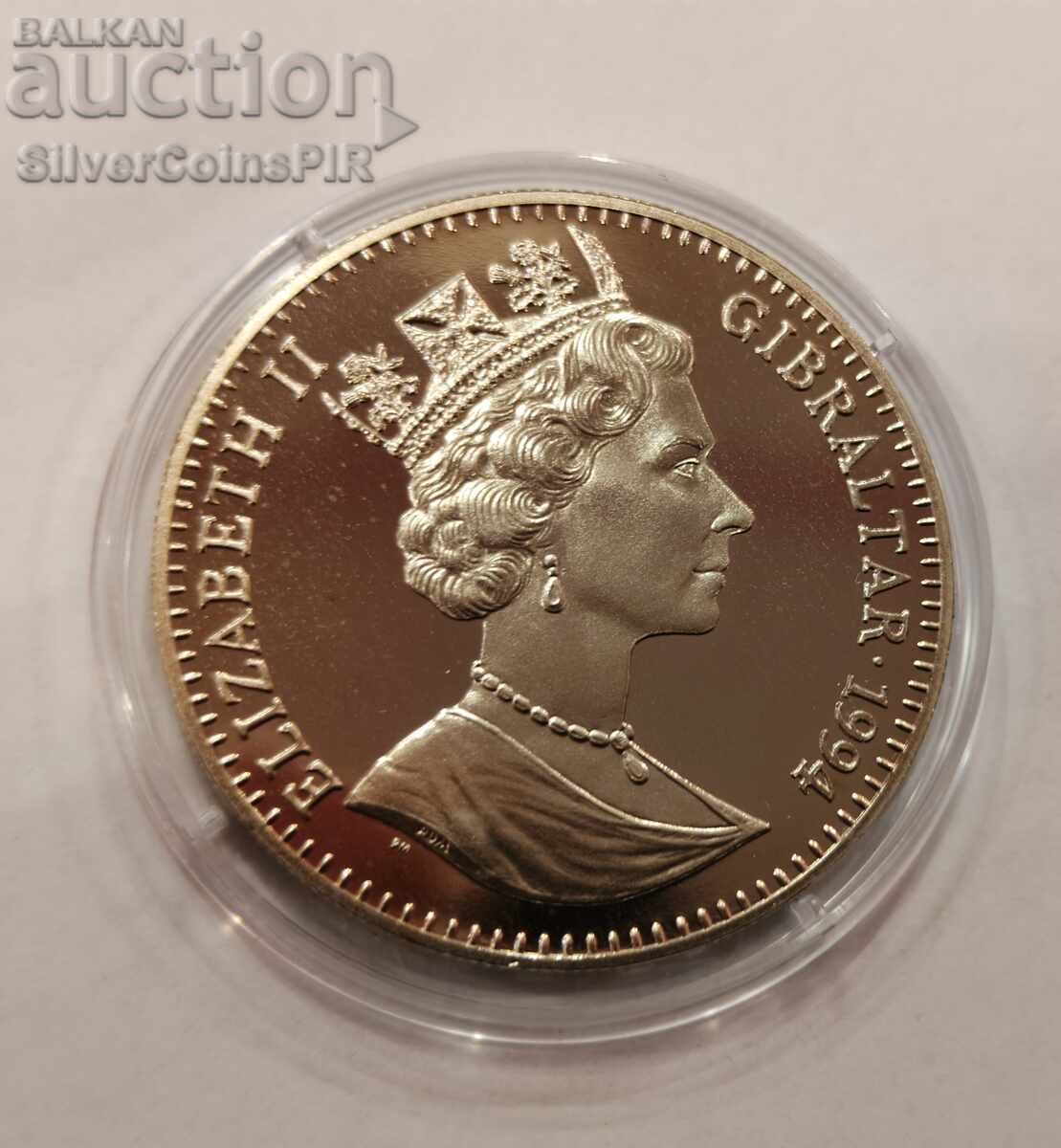 МЕД 2.8 Екю Европа 1994 Гибралтар - 5 МЕД 2.8 Екю Европа 1994 Гибралтар - 5