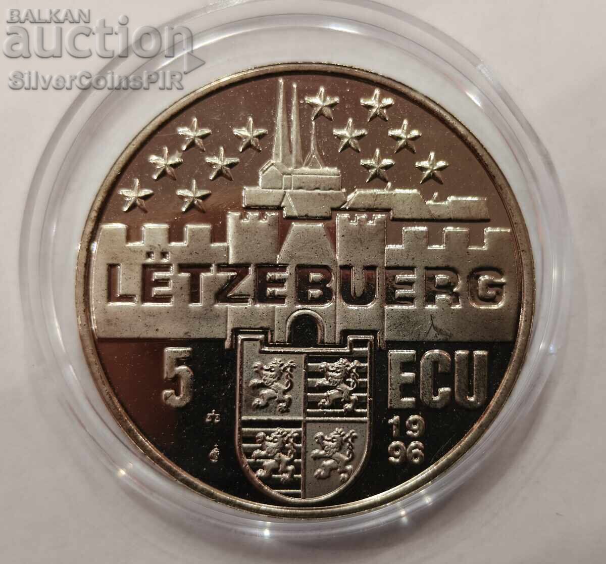 Licitație CUPRU 5 ECU Duquessa Charlotte 1996 Luxemburg Licitație CUPRU 5 ECU Duquessa Charlotte 1996 Luxemburg