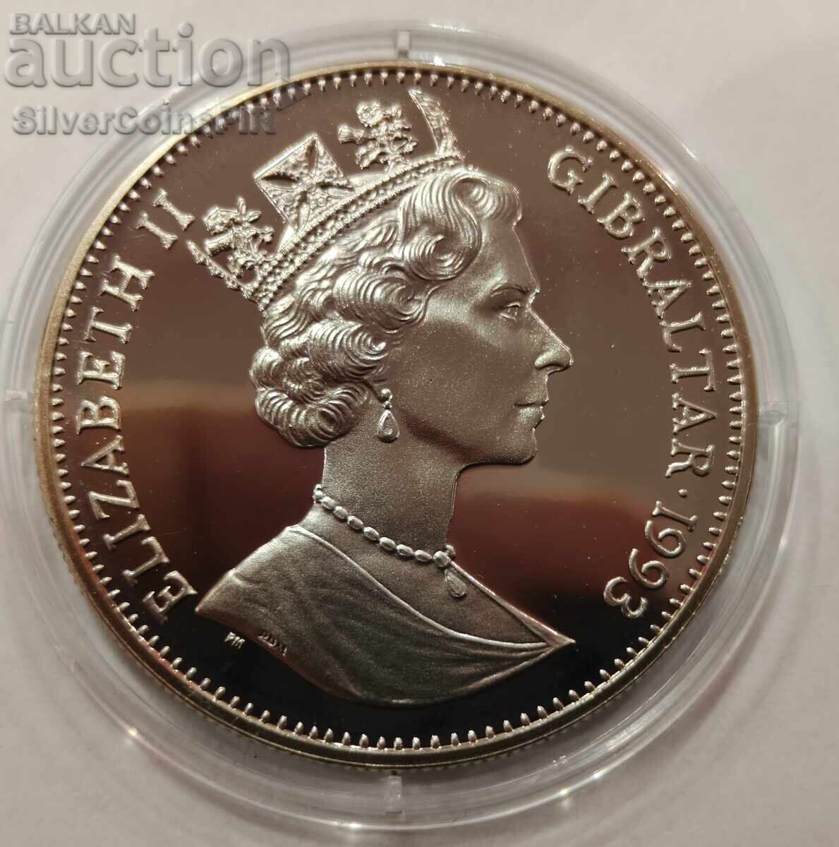 Аукцион МЕД 2.8 Екю Евротунел 1993 Гибралтар Аукцион МЕД 2.8 Екю Евротунел 1993 Гибралтар