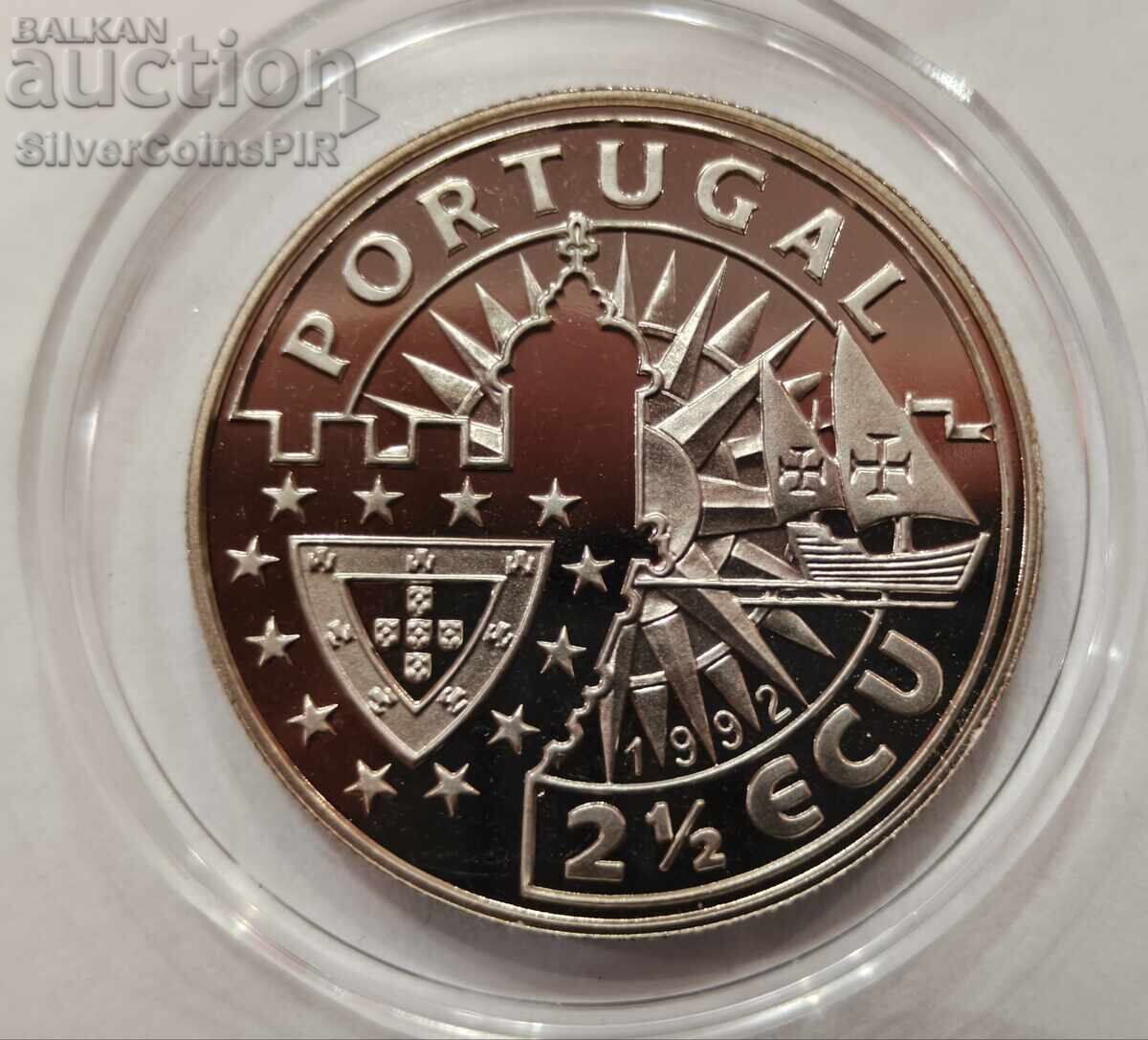 Licitație MIERE 2.5 Ecu Regele Ioan II 1992 Portugalia Licitație MIERE 2.5 Ecu Regele Ioan II 1992 Portugalia