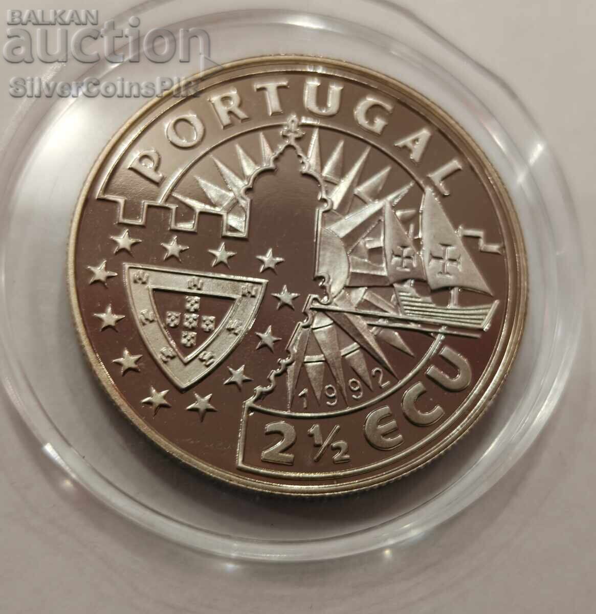 MIERE 2.5 Ecu Regele Ioan II 1992 Portugalia - 5 MIERE 2.5 Ecu Regele Ioan II 1992 Portugalia - 5