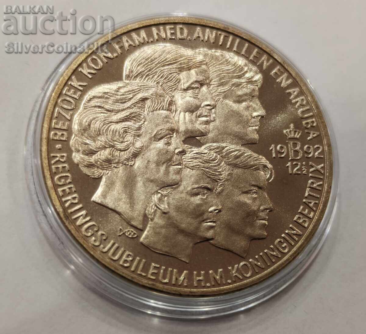 МЕД 2.5 Екю Кралско Семейство 1992 Нидерландия с цена € 7.70 | 15.06 лв.