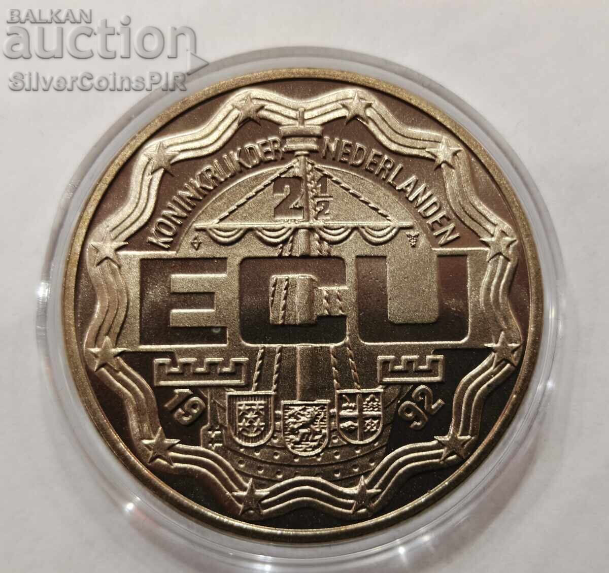 МЕД 2.5 Екю Кралско Семейство 1992 Нидерландия - 5