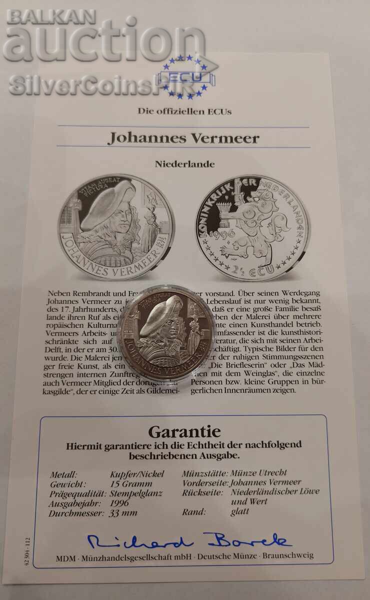Livrarea MIERE 2.5 Ecu Johan Vermeer 1996 Olanda Livrarea MIERE 2.5 Ecu Johan Vermeer 1996 Olanda