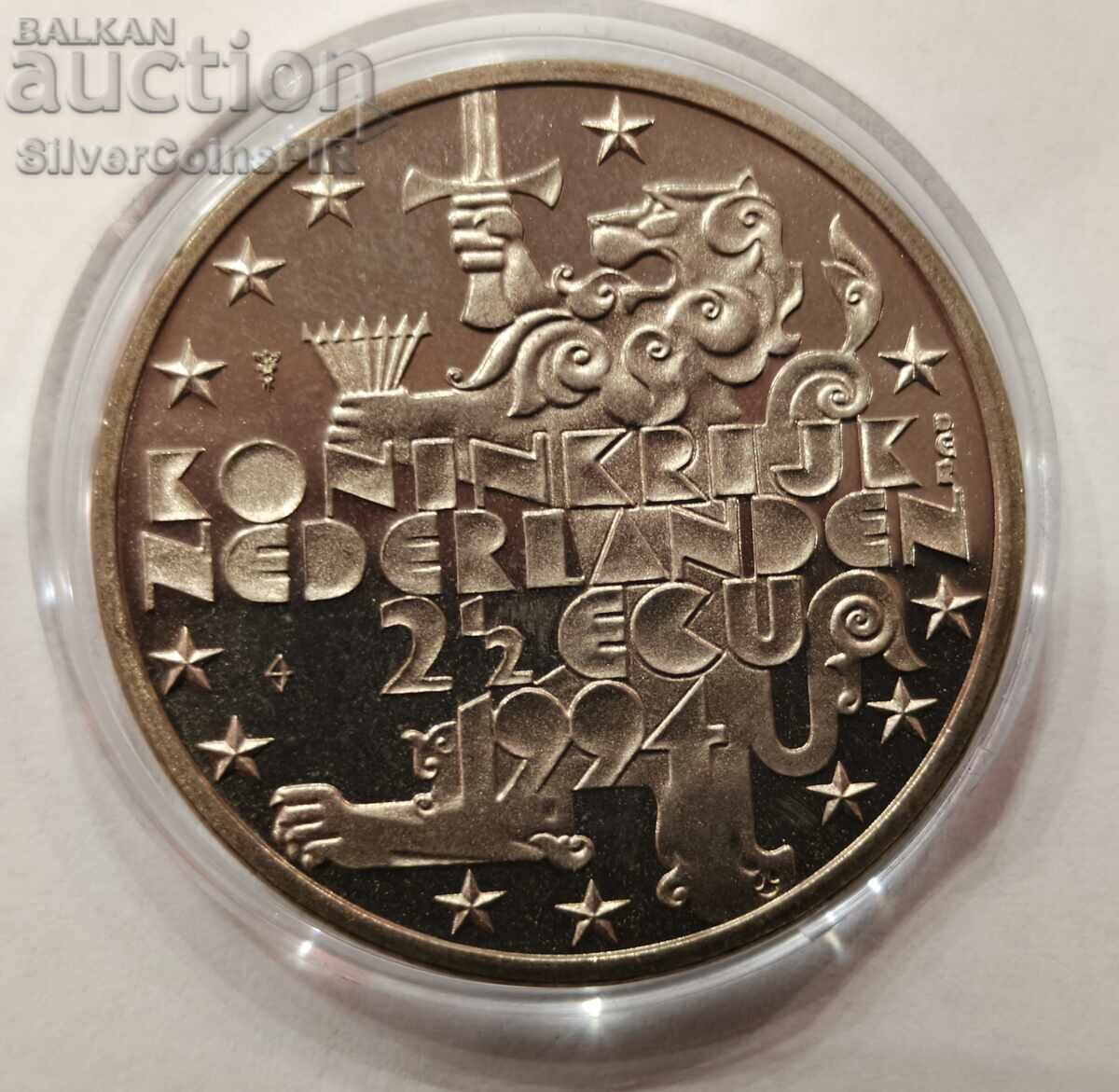 Аукцион МЕД 2.5 Екю Джулиана и Берхард 1994 Нидерландия Аукцион МЕД 2.5 Екю Джулиана и Берхард 1994 Нидерландия