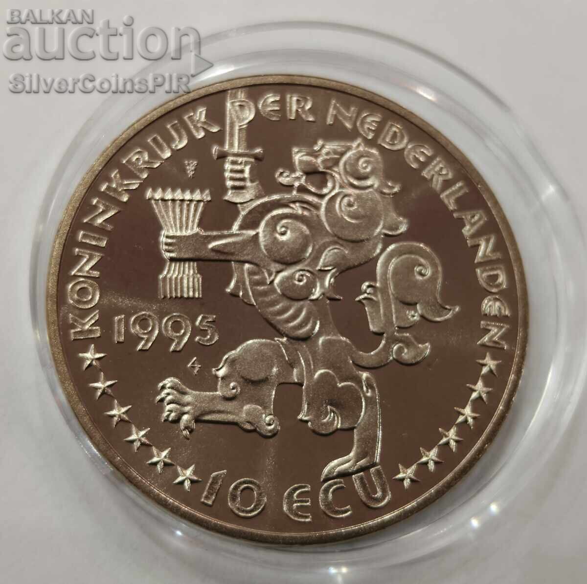CUPPER 10 ECU Wilhelmina 1995 Olanda - 5 CUPPER 10 ECU Wilhelmina 1995 Olanda - 5