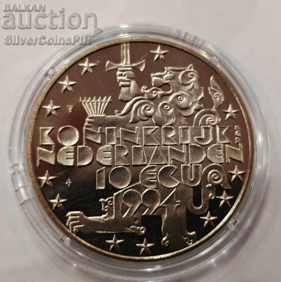 Auction 10 ECU Juliana and Bernhard 1994 Netherlands Auction 10 ECU Juliana and Bernhard 1994 Netherlands