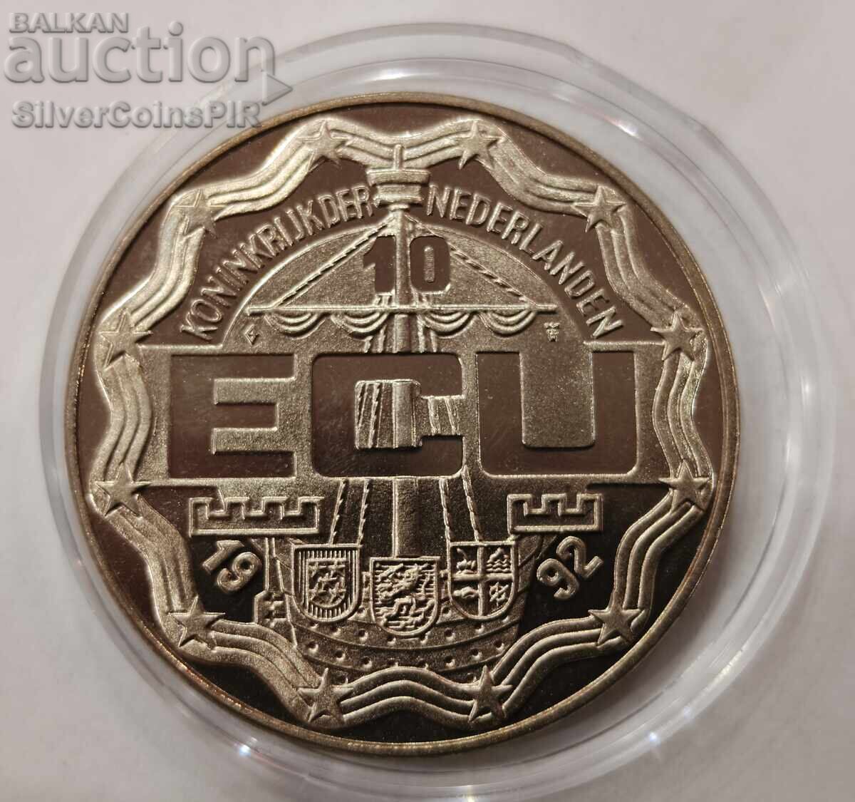 Аукцион МЕД 10 Екю Кралско Семейство 1992 Нидерландия Аукцион МЕД 10 Екю Кралско Семейство 1992 Нидерландия