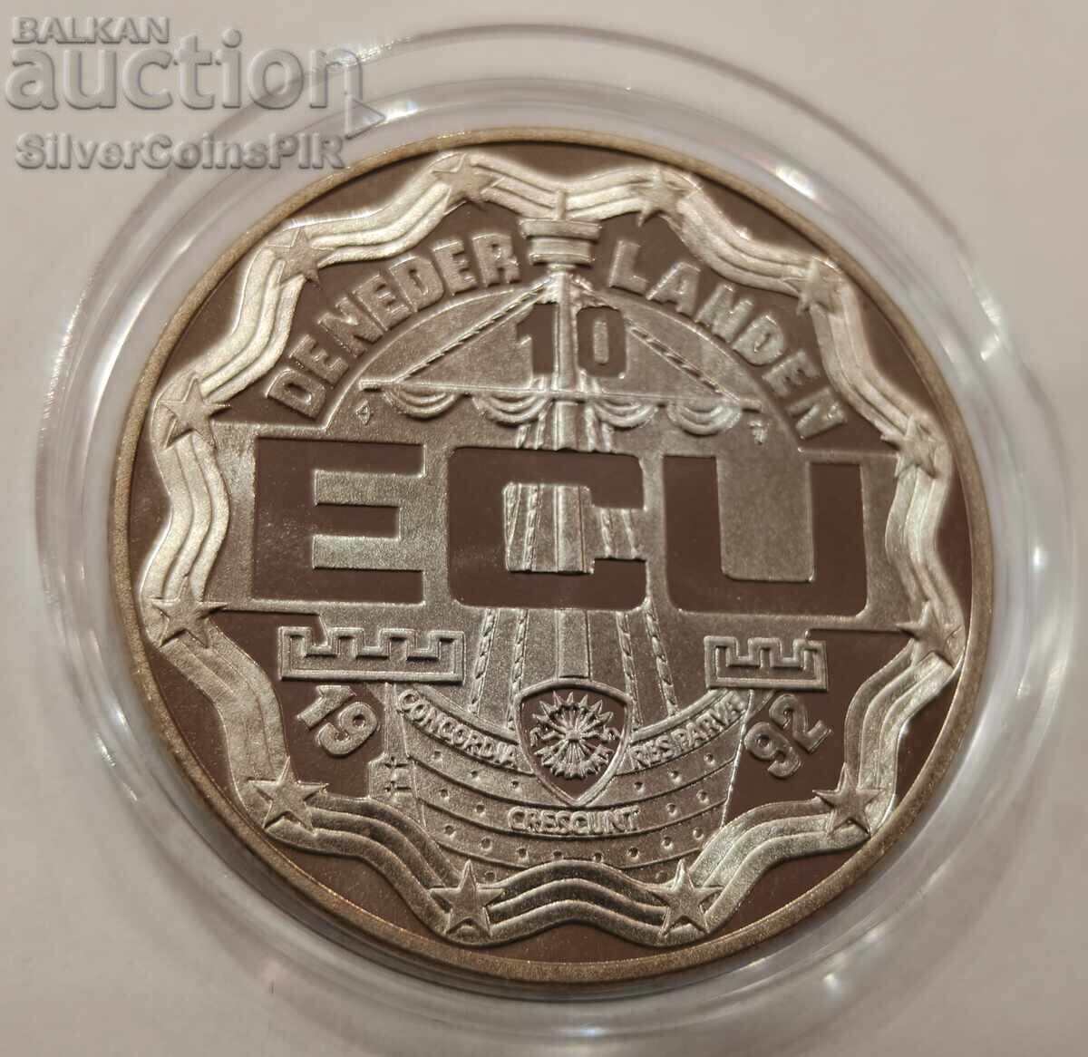 Доставка на МЕД 10 Екю Крал Вилем I 1992  Нидерландия