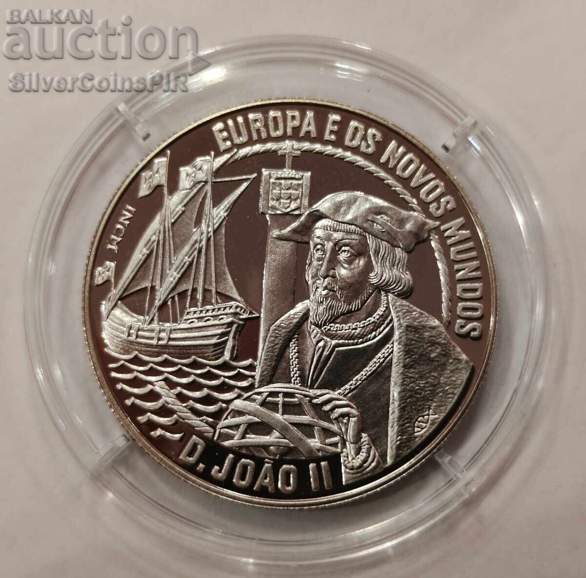 MIERE 2.5 Ecu Regele Ioan II 1992 Portugalia MIERE 2.5 Ecu Regele Ioan II 1992 Portugalia