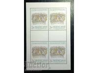 Чехословакия, Чехия, блок от 4 марки, чисти