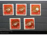 USSR, СССР, 1961 г, лот пощенски марки с чист гръб