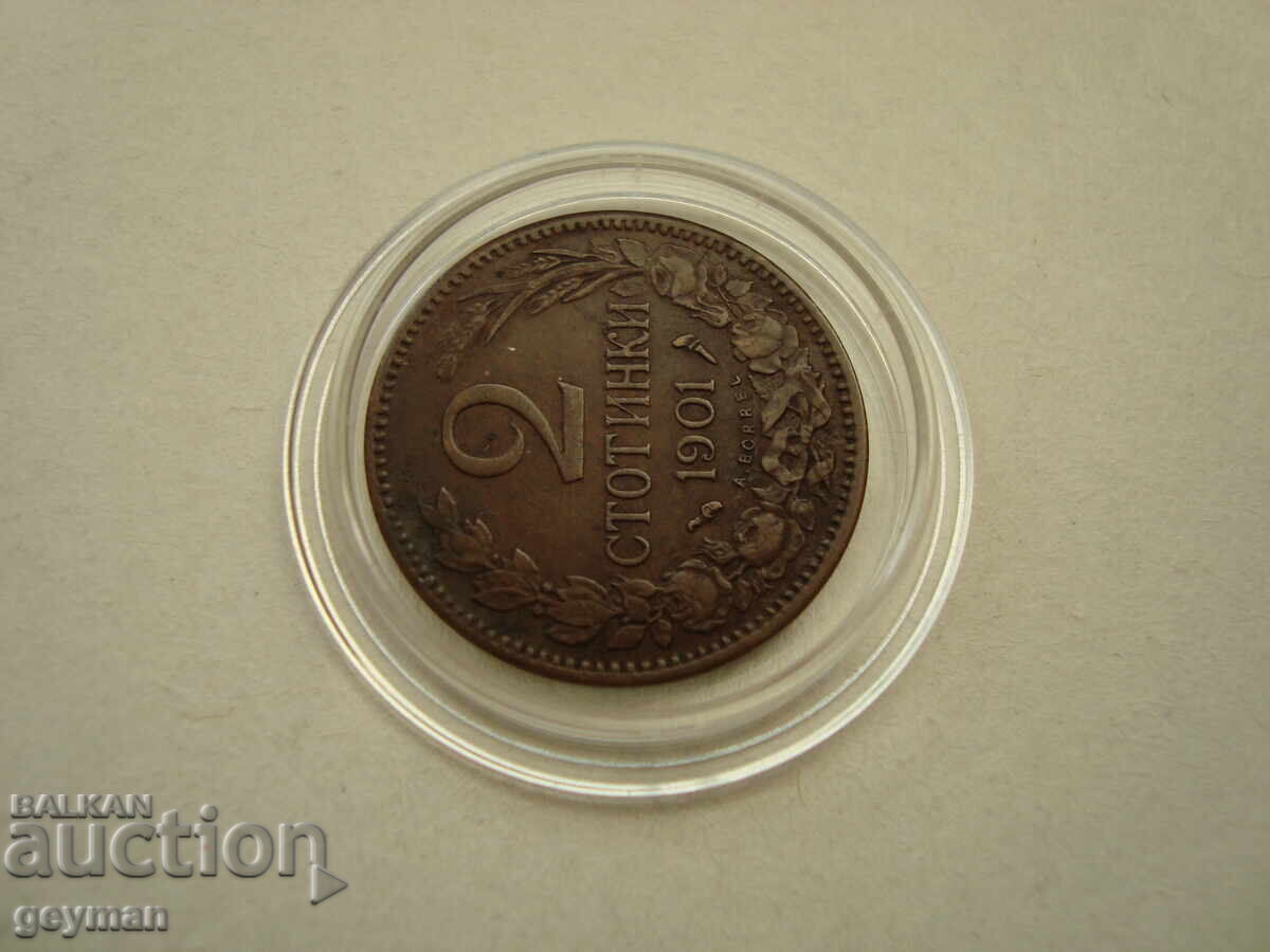 2 Stotinki 1901, 100% Authentic with price € 5.00 | 9.78 BGN