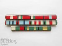 НРБ Соц нагръдна орденска лента колодка за униформа 11 бр.