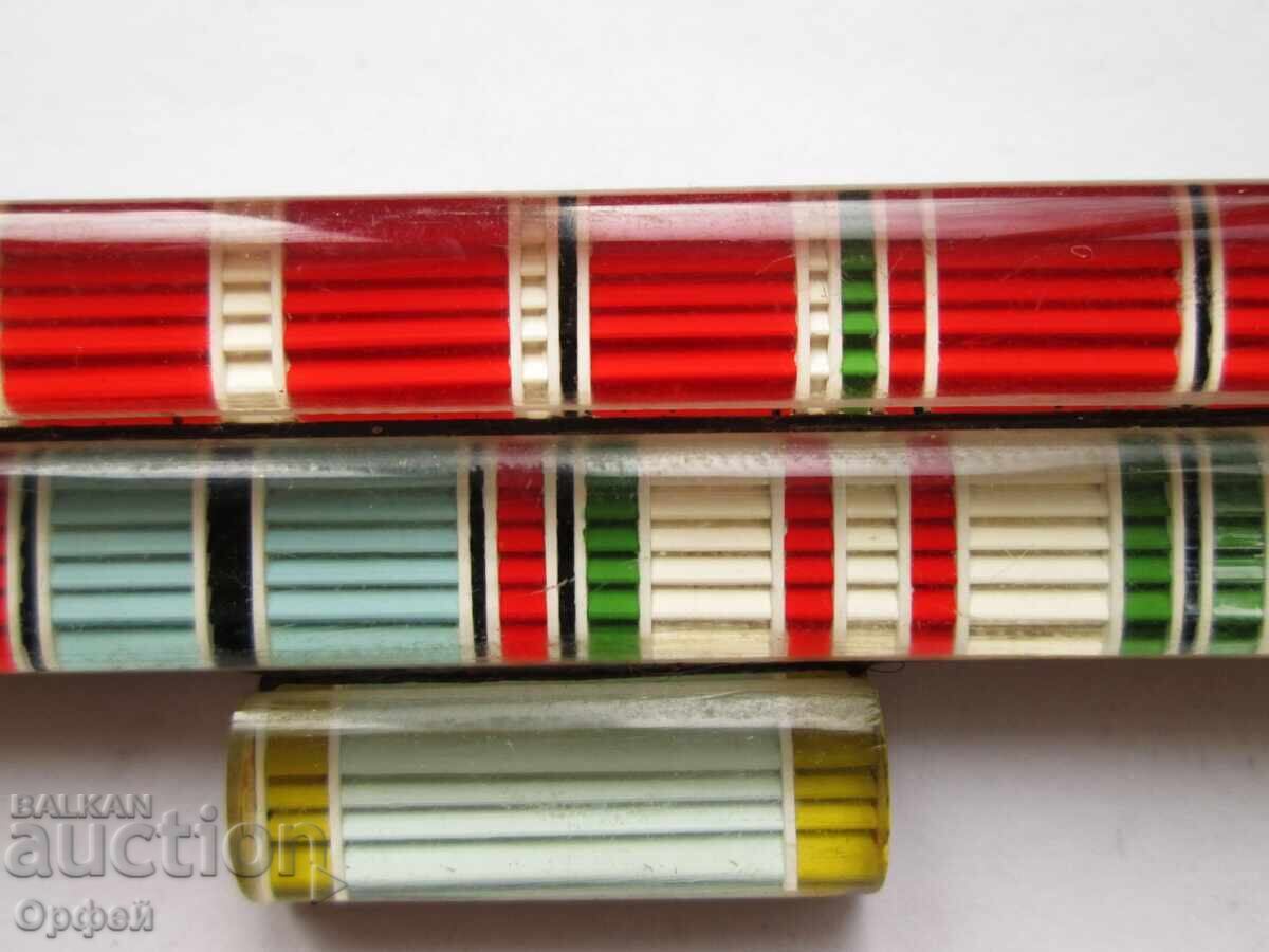 Аукцион НРБ Соц нагръдна орденска лента колодка за униформа 9 бр. Аукцион НРБ Соц нагръдна орденска лента колодка за униформа 9 бр.