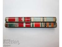 НРБ Соц нагръдна орденска лента колодка за униформа 8 бр.