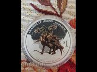 2013 1 Dollar. Tuvalu. Coin with Bulgarian motif