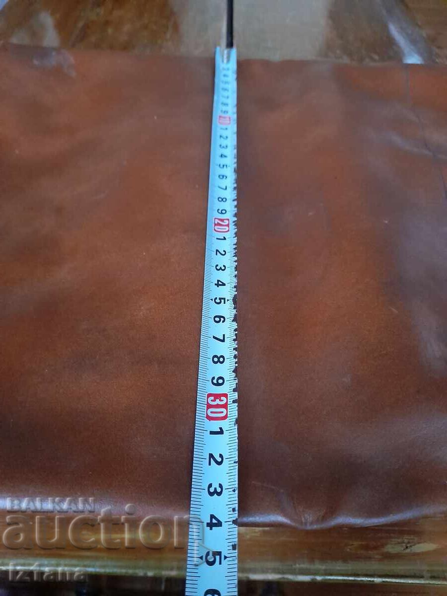 Old shopping leather bag - 5