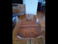 Παλιά δερμάτινη τσάντα για ψώνια