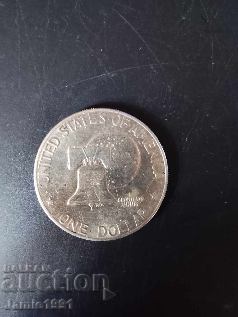 Колекционерска монета от един долар Айзенхауер 1776-1976 (Тип 2) с цена € 1000.00 | 1955.83 лв.