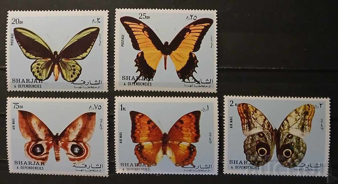 Σάρτζα 1972 Φαύνα/Πεταλούδες MNH Σάρτζα 1972 Φαύνα/Πεταλούδες MNH