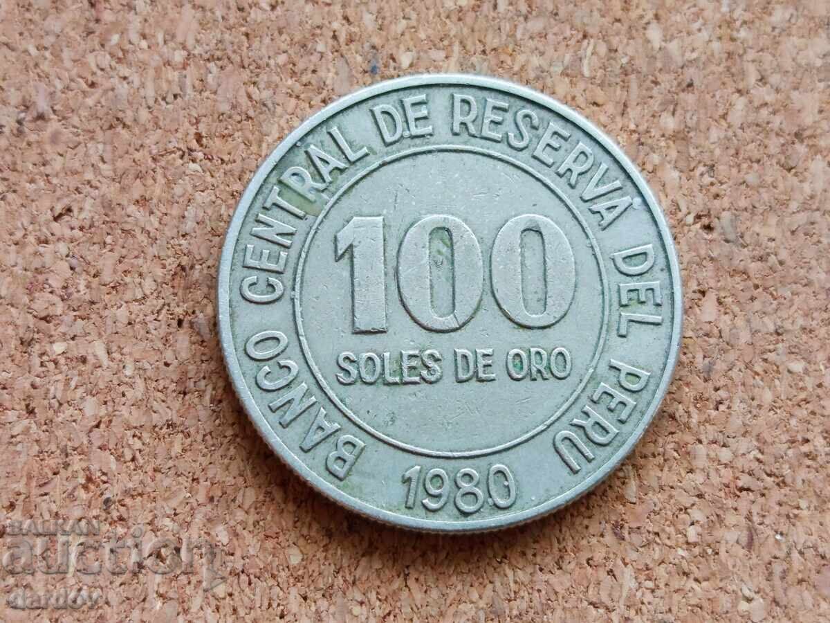Peru 100 Sol, 1980