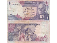 tino37- TUNISIA - 1 DINAR - 1972