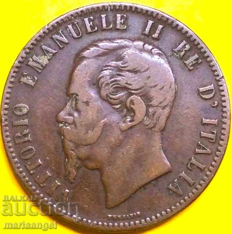 10 чентесими 1863 Италия 30мм  Виктор Емануил - 7