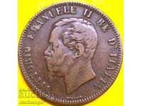 10 Centesimi 1863 Ιταλία 30mm Victor Emmanuel