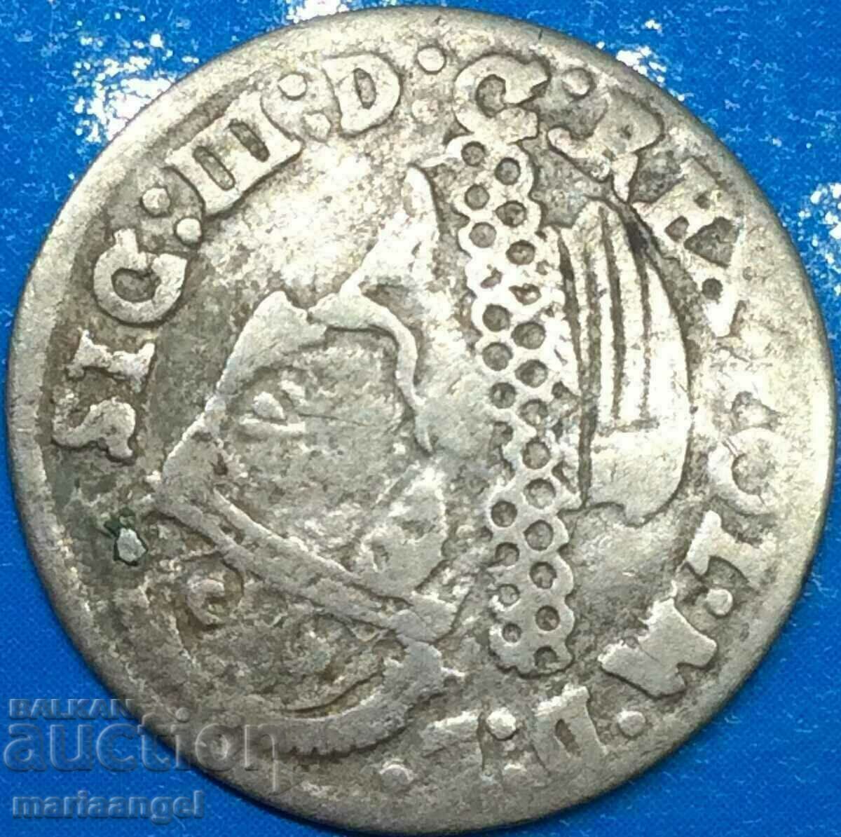 Polonia 3 groszy (troica) 1624 Sigismund al III-lea argint - rar - 5 Polonia 3 groszy (troica) 1624 Sigismund al III-lea argint - rar - 5