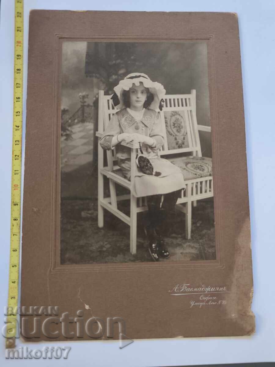 Fotografie pe carton A. Basmadjian Sofia