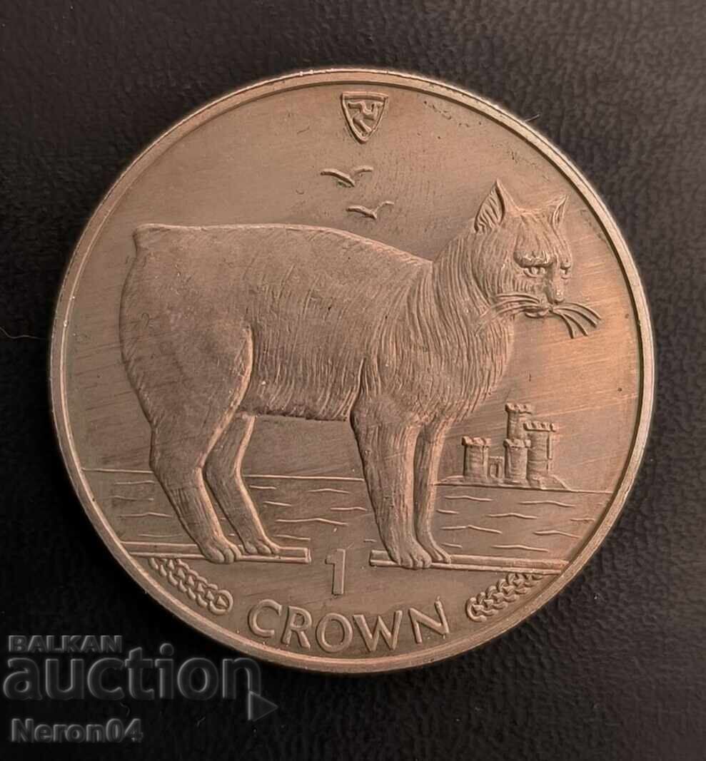 1 coroană 1988, insula Man