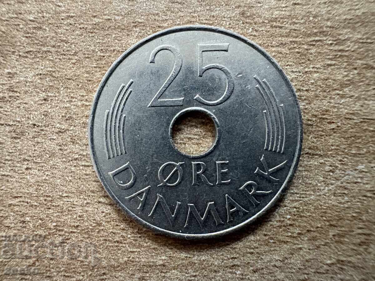 Danemarca - 25 øre (1976)