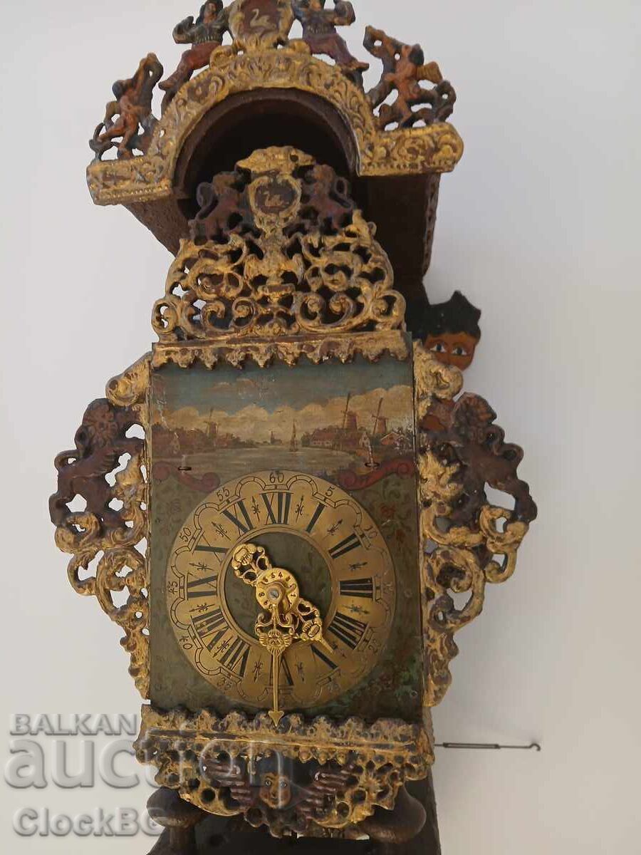 Ceas de perete tip scaun, anul 1878 Ceas de perete tip scaun, anul 1878