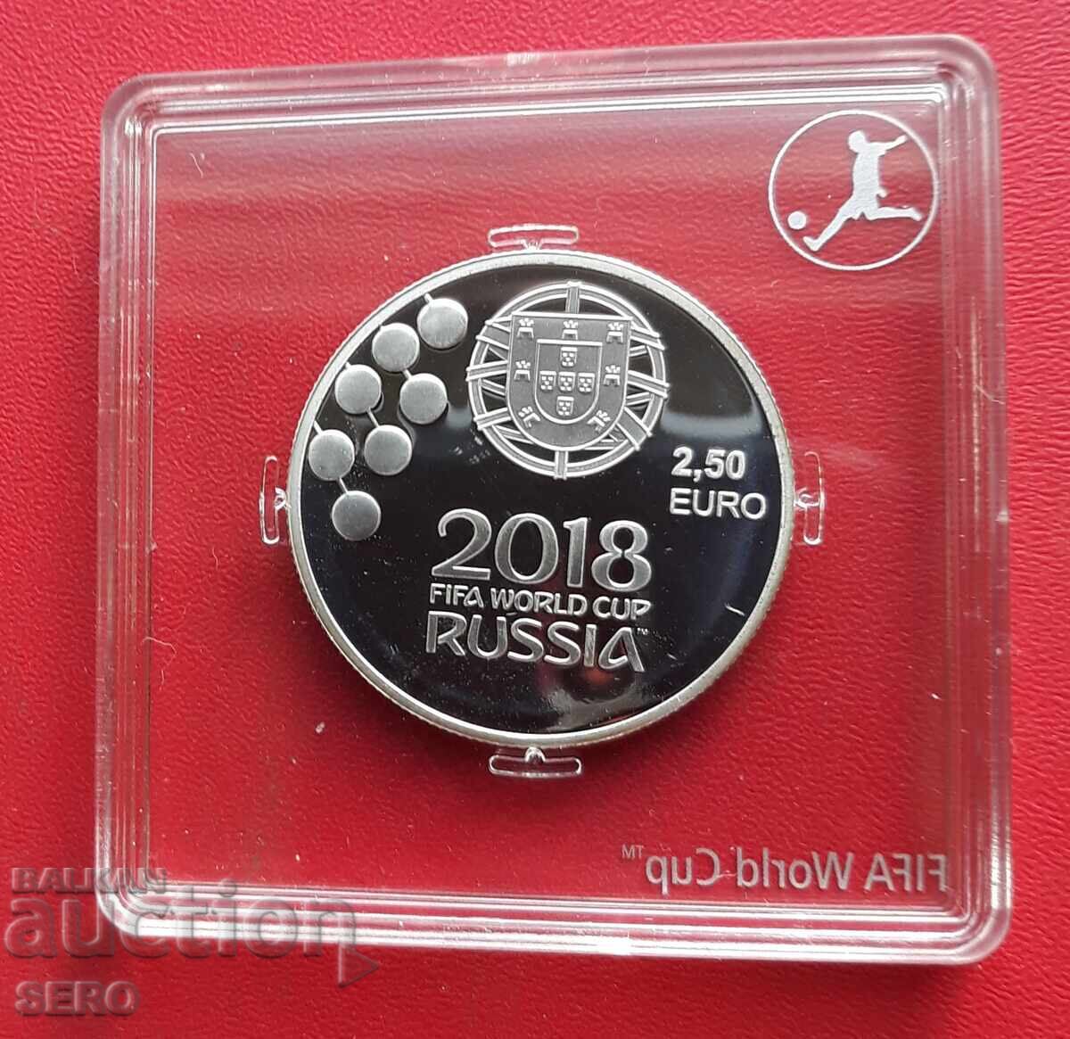 Πορτογαλία - 2,5 ευρώ 2018 - Παγκόσμιο Κύπελλο Ποδοσφαίρου Ρωσίας - ασημένιο
