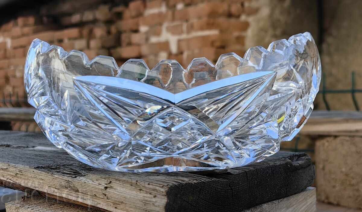 OLD CRYSTAL BOWL FRUIT BOWL OLD CRYSTAL BOWL FRUIT BOWL