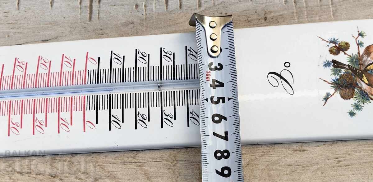 LARGE ENAMELED ROOM THERMOMETER - 6