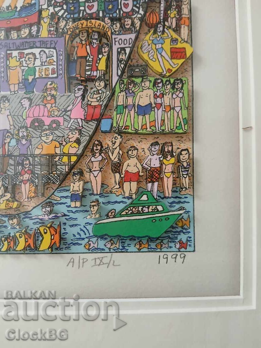 James Rizzi _The Big Apple is Big on Coney Island с цена € 999.00 | 1953.87 лв.