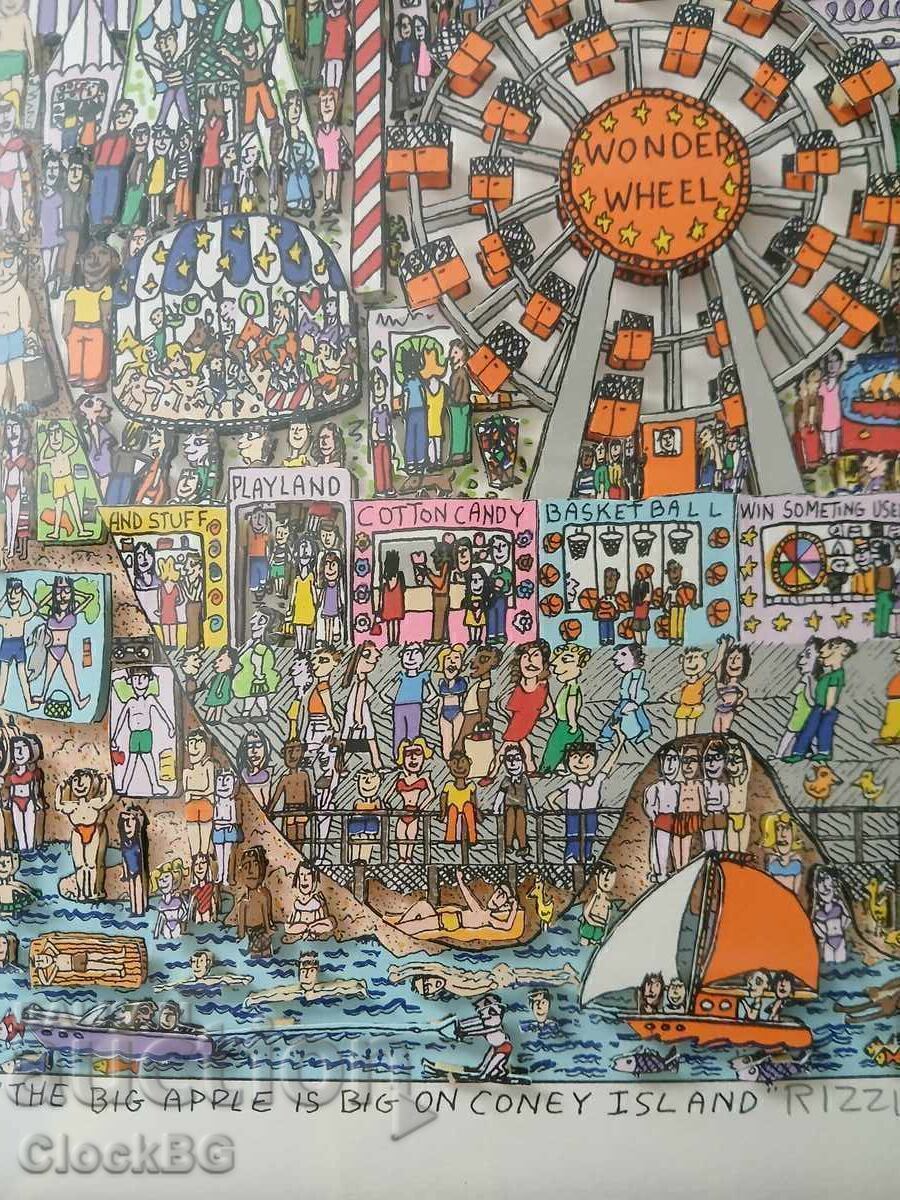 Delivery of James Rizzi - The Big Apple is Big on Coney Island