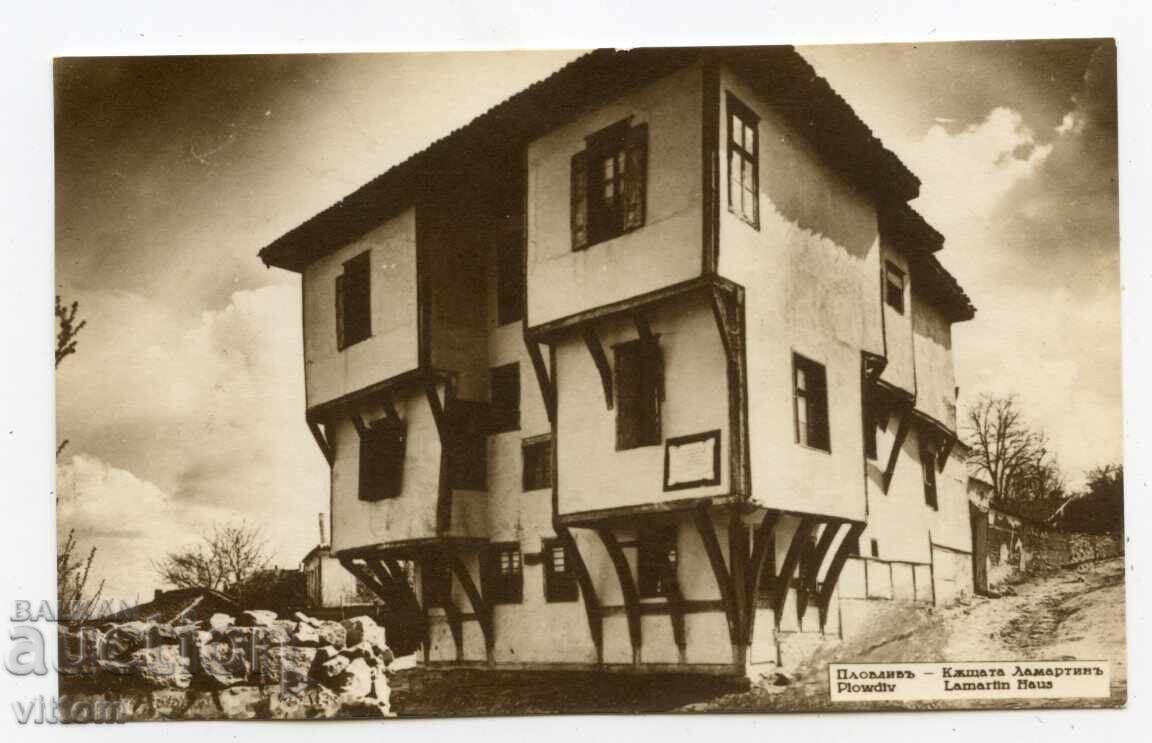 Plovdiv orașul vechi Lamartin carte poștală Plovdiv orașul vechi Lamartin carte poștală