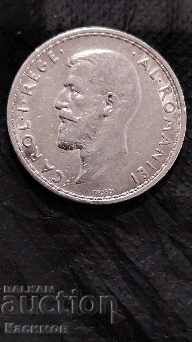Auction Silver coin from Romania 2 lei 1910 Auction Silver coin from Romania 2 lei 1910