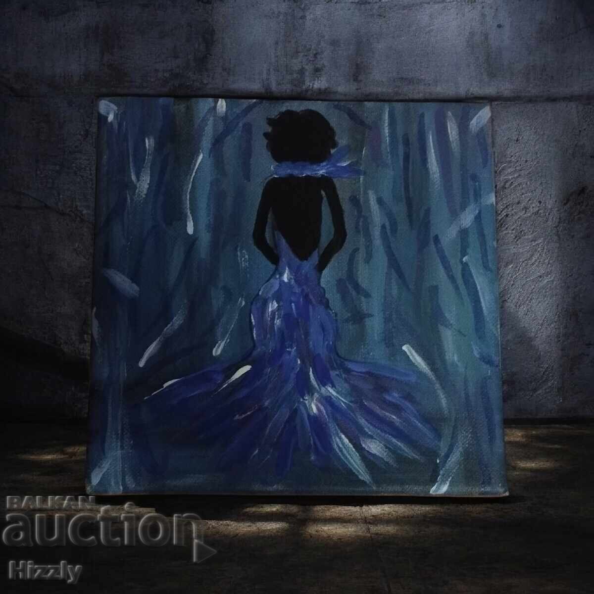 Titlu: "Memoria apei" Tehnica: Acrilic pe pânză