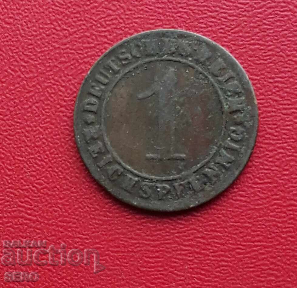 Γερμανία - 1 πφένιγκ 1931 G - Καρλσρούη Γερμανία - 1 πφένιγκ 1931 G - Καρλσρούη