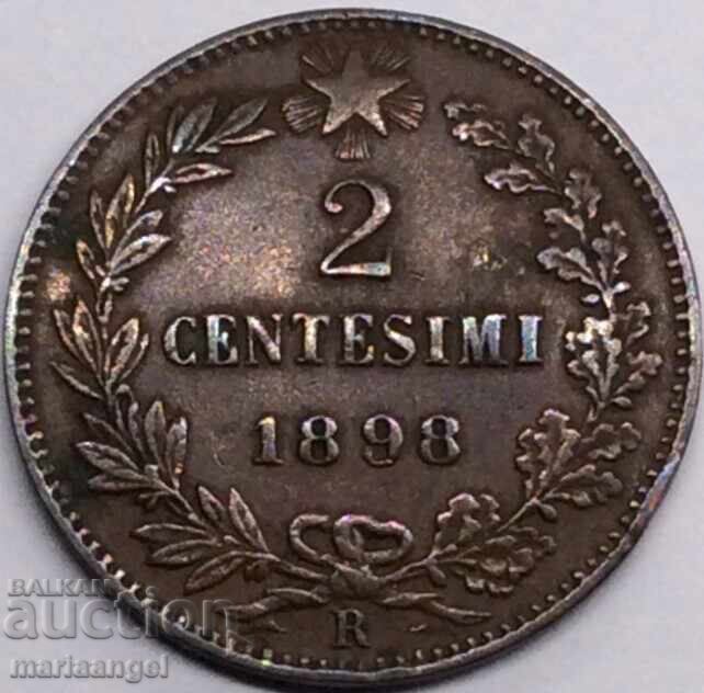 Доставка на 2 чентезими 1898 Италия крал Умберто I   4