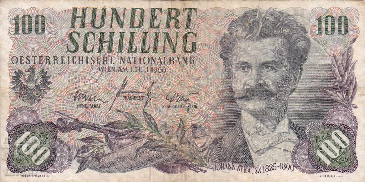 tino37 - AUSTRIA - 100 ȘILINGI - 1960 cu preț € 11.90 | 23.27 BGN