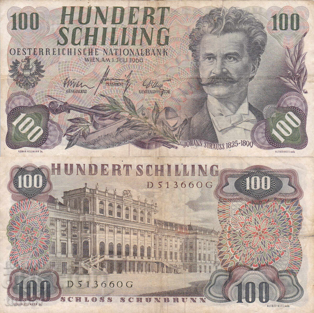 tino37 - AUSTRIA - 100 ȘILINGI - 1960